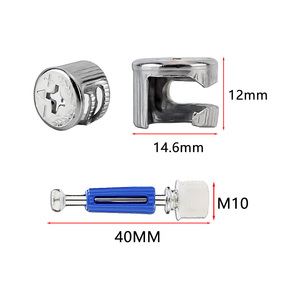 Conector de Muebles 3 en 1, Herraje Duradero con Rueda Excéntrica, Conector 3 en 1 para Muebles de Gabinete - Product Image 4