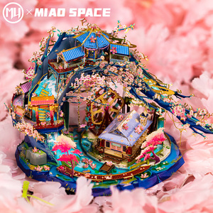 MU <span class=keywords><strong>X</strong></span> MIAO SPACE ชุดประกอบโมเดลโลหะ 3 มิติ ลายดอกพีช ฤดูใบไม้ผลิ ของขวัญทำมือ DIY สำหรับคนรัก ตกแต่งบ้าน ของเล่นสร้างสรรค์ - Product Image 4