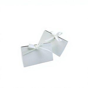 Luxury Paper <b>Bags</b> Customized Packing Small Gift Paper <b>Bag</b> With Ribbon Ivory Board Classic Style For Gift And <b>Craft</b> - Product Image 2