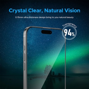 ฟิล์มกระจกนิรภัย True Vision HD Clear Tempered Glass ความแข็ง 9H สำหรับ <span class=keywords><strong>iPhone</strong></span> 17 16 15 14 13 <span class=keywords><strong>12</strong></span> 11 Pro Max ป้องกันการแตก 0.33 มม. - Product Image 5