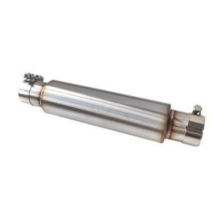 Risonatore universale in acciaio inossidabile da 63 mm per tutti i tubi di scarico auto, riduce il fenomeno di risonanza e si instala perfettamente - Product Image 1
