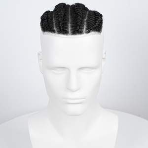 Corncows Toupee <span class=keywords><strong>para</strong></span> <span class=keywords><strong>hombres</strong></span> <span class=keywords><strong>Trenzas</strong></span> Piezas de <span class=keywords><strong>cabello</strong></span> Sistema de reemplazo <span class=keywords><strong>para</strong></span> <span class=keywords><strong>hombres</strong></span> Peluca de piel delgada <span class=keywords><strong>Cabello</strong></span> humano real Tupé trenzado <span class=keywords><strong>para</strong></span> hombre - Product Image 2