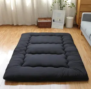 Colchón de suelo japonés Futon, estera gruesa para Tatami, almohadilla para dormir, colchón plegable enrollable