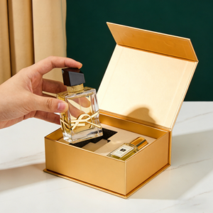 Flacon <span class=keywords><strong>de</strong></span> parfum <span class=keywords><strong>de</strong></span> luxe <span class=keywords><strong>de</strong></span> 100 ml avec boîte d'emballage, en carton rigide personnalisé, avec rabat, noir mat - Product Image 2