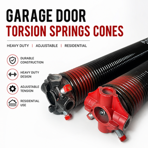 Garage <b>Door</b> Torsion <b>Springs</b> Cones Heavy Duty Adjustable Residential Garage <b>Door</b> <b>Springs</b> Durable Hardware Kit - Product Image 1