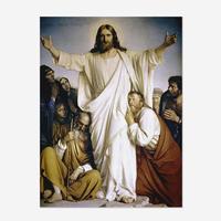 Cadeaux de noël plein foret carré diamant peinture image jésus Religion personnage Mural décor à la maison broderie environnement