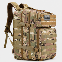 Sac à dos tactique camouflage d'extérieur – Sac à dos de randonnée de style 3P haute capacité
