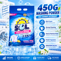 Lessive en poudre 450g de marque OEM à prix compétitif pour l'Afrique