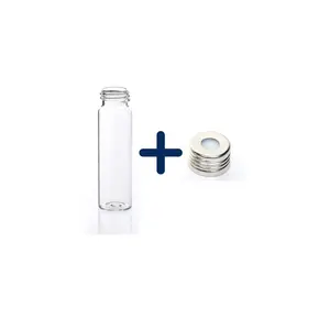 Hamag 20ml screw top vial and cap with septa clear scale