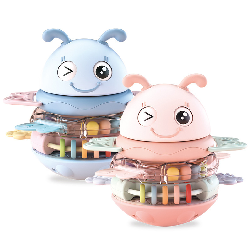 DIHAO 3 в 1 DIY образовательные музыкальные кольца для прорезывания зубов стакан игрушки Детские Мультяшные штабелируемые кольца Roly-poly стакан игрушка с подсветкой