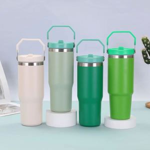 Car Travel Stainless Steel Coffee Tumbler with Easy Grip, 30oz Double Wall Vacuum <b>Insulated</b> <b>Cup</b> for Daily Use - Product Image 5