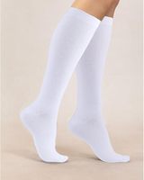Chaussettes longues pour femmes en coton peigné doux, hauteur genou, sans couture, noires, blanches, grises, bleu marine, marron, lot de 3
