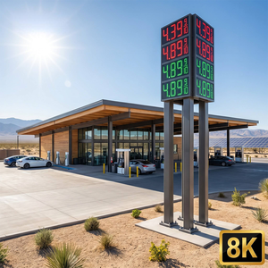 Écrans LED publicitaires pour stations-service, panneaux de prix LED pour stations-service, panneaux LED montés avec écrans LED - Product Image 1