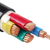 Cable de alimentación aéreo marino blindado de cobre de 4 núcleos 16mm-120mm YJV modelo 0,6/1kv aislamiento XLPE