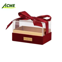 Boîte cadeau en acrylique transparente pour fleurs, emballage de luxe, vente chaude, stock d'usine