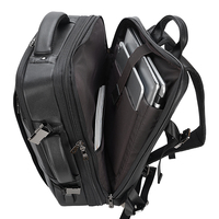 Luxe nouveauté mode noir grande capacité USB porte-documents de voyage Convertible sac à dos en cuir véritable pour homme