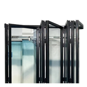 Fenêtre pliante en alliage d'<span class=keywords><strong>aluminium</strong></span> noir minimaliste, style simple, <span class=keywords><strong>couleur</strong></span> chaude, pour maison et balcon - Product Image 4