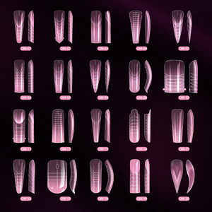 150 Uñas Postizas Extra Largas y Anchas de Color Rosa para Extensión de Uñas en Gel - Product Image 3