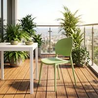 Chaise de salle à manger Xupeng en plastique épaissi, moderne et minimaliste, empilable avec dossier, pour la maison, tabourets d'extérieur, stands alimentaires, usage nocturne