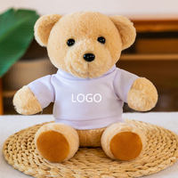 Usine en gros bas quantité minimale de commande ours en peluche Logo d'entreprise personnalisé fête événement planification ours en peluche avec T-shirt Logo cadeau personnalisé