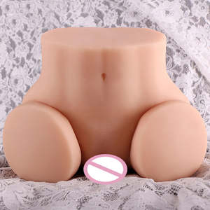 2 in 1 Dual Channel Male Masturbation Cup Vagina Realistis Bahan TPE Stimulasi Kuat Mainan Tahan Air - Product Image 3