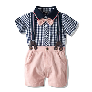 <span class=keywords><strong>Abbigliamento</strong></span> estivo moda cotone biologico pagliaccetto Plaid rosa completo completo completo <span class=keywords><strong>abbigliamento</strong></span> per bambini 0 <span class=keywords><strong>3</strong></span> <span class=keywords><strong>6</strong></span> <span class=keywords><strong>mesi</strong></span> - Product Image 1