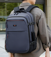 Sac à dos pour ordinateur portable de voyage en plein air de haute qualité avec logo personnalisé, unisexe, imperméable, en cuir PU, fermeture éclair, 15 pouces, sacs pour ordinateur portable pour étudiants