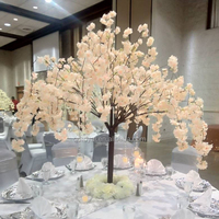 Pohon Bunga Sakura Buatan Besar dan Lebar untuk Dekorasi Pernikahan, Produk Baru untuk Dalam Ruangan