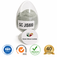 Poudre de carbure de silicium vert à 99 % de pureté, 800-2000 mesh, micro-poudre abrasive GC SiC pour le rodage de précision et le polissage du verre optique