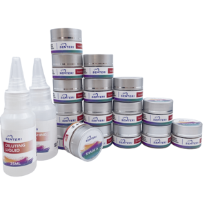 Kit Pewarnaan Keramik Zirkonia Gigi Sumber Daya Manual SENERI, Pasta Glaze Pewarnaan Eksternal untuk Laboratorium Gigi - Product Image 2