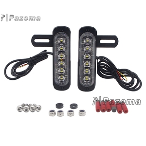 Luces LED auxiliares <span class=keywords><strong>de</strong></span> freno universales para <span class=keywords><strong>matrícula</strong></span> <span class=keywords><strong>de</strong></span> motocicleta, ángulo <span class=keywords><strong>de</strong></span> visión <span class=keywords><strong>de</strong></span> 180 grados - Product Image 6