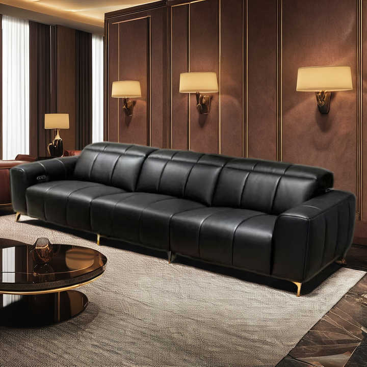 Modern Luxury Italian Designer Leather Sofa High-End Home Furniture for ...