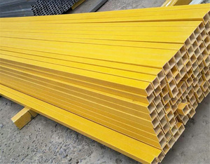 Özelleştirilmiş yüksek mukavemetli takviyeli Pultruded profilleri dikdörtgen tüp Anit-korozyon fiberglas FRP yalıtım kare tüp - Product Image 6