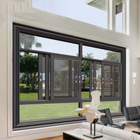 Fenêtres coulissantes en aluminium de haute qualité, design de fenêtres de luxe avec moustiquaire