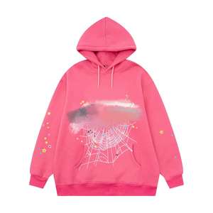 سترة قطنية عصرية فضفاضة بأكمام طويلة وقلنسوة بطباعة كاملة طراز 555 1:1 عالية الجودة - Product Image 6