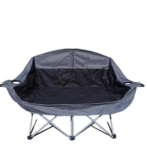 <span class=keywords><strong>Poltrona</strong></span> portatile divano a due piani per esterni pieghevole in cotone con portabicchieri da vino per vacanze di piacere e campeggio - Product Image 1