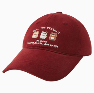 Casquette de baseball brodée ours mignon, ajustable, avec impression de lettres personnalisée, chapeau de soleil décontracté pour femme - Product Image 4