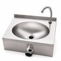 Fregadero de Acero Inoxidable Comercial Personalizable de 201 Pulgadas, Operado con el Codo, para Cocina Industrial