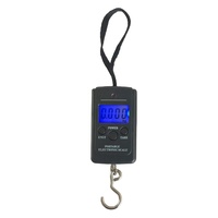 ตาชั่งอิเล็กทรอนิกส์แบบพกพา40Kg/10G,ตาชั่งพกพาหน้าจอ LCD ตาชั่งกระเป๋าเดินทางเครื่องมือตกปลา