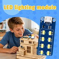 Module d'affichage LED RGB Zetok 5V avec double rangée de LED et connecteur anti-inversion pour la programmation STEM DIY