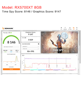 JIESHUO-AMD RX 5700XT 8G pour PC Gaming Vga, Cartes Graphiques Serveurs Vidéo, Carte Graphique 8 Go, Gpu AMD RX 100% Xt, 5700 - Product Image 3