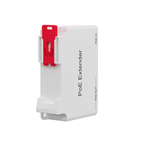 Extensor PoE Daisy Chain 1 Entrada 2 Salidas 100Mbps IEEE 802.3af/at, Conexión en Cascada Interior de hasta 400m, Plug and Play, Sin Necesidad de Alimentación