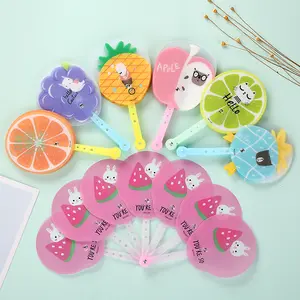 Custom Logo Shape Promotional Gift Advertising Manual Fan Personalised Plastic Mini Hand Fan