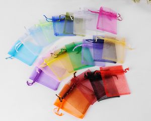 Petits sacs fourre-tout carrés en <span class=keywords><strong>organza</strong></span>, vente en gros, en maille transparente avec cordon de serrage, logo personnalisé, 7x9 <span class=keywords><strong>10x15</strong></span>, pour cosmétiques, plus de 10 couleurs, estampés à chaud - Product Image 4