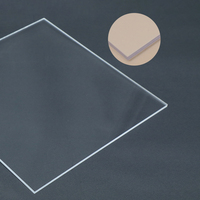 Revêtement résistant à l'abrasion Panneau en verre organique Feuille d'acrylique trempée pour fenêtres d'observation