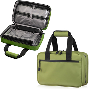 Classeur de pêche haut de gamme avec 4 pochettes et poches zippées, classeur de matériel de pêche résistant à l'eau avec fermetures éclair durables - Product Image 1