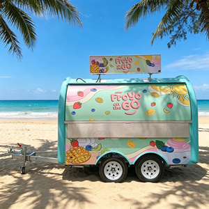 Remolques de Comida para Carnaval, Totalmente Equipados, Estándares Estadounidenses, Pequeño Camión de Comida Móvil Redondo con Comedor - Product Image 3