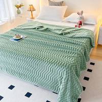 Weiße Fleece-Decke für Couch, Superweiche Gemütliche Decken für Frauen, Niedliche Kleine Überwürfe für Mädchen mit Breiterem Streifendesign