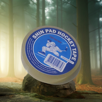 Bande adhésive en PVC transparent personnalisée de 1,5 pouce pour le hockey, en caoutchouc acrylique sensible à la pression, étanche, de qualité alimentaire, pour protège-tibias de hockey/football