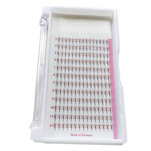 Promade 15mm Longueur Plateau Volume Maquillage 3D/12 Ligne Fans Premade Lashes Loose Mega Volume Handmade Beauty Extensions 0.15mm - Product Image 1